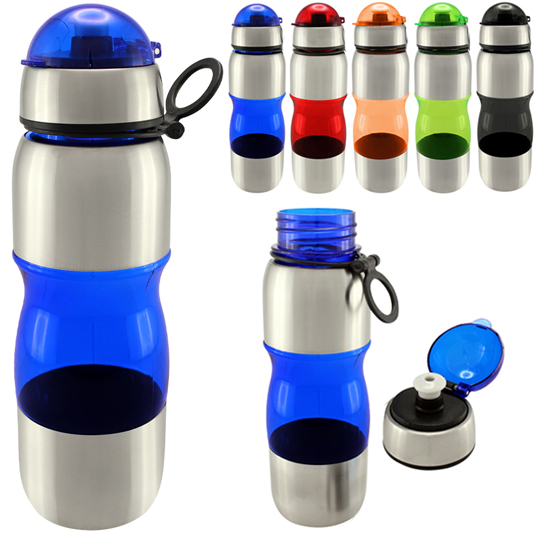 Botella Plástica Metálica 650cc