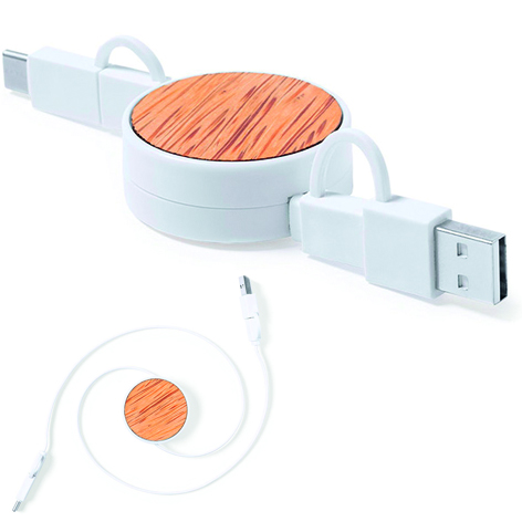 Cable Multicargador Retráctil
