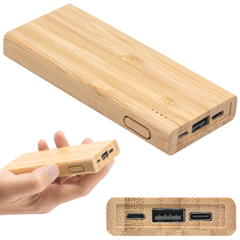 Power Bank Bambú 5000 mAh