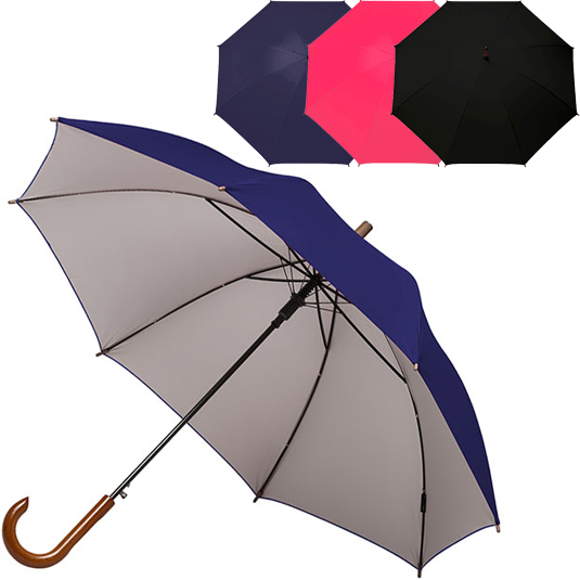 Paraguas Pongee Silver