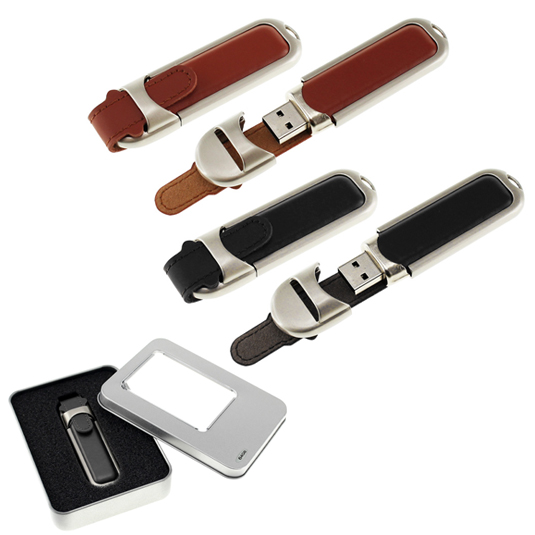 Pendrive Metal Cuero 64GB