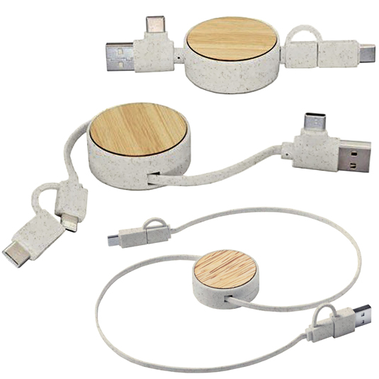 Cable Multicargador Retráctil