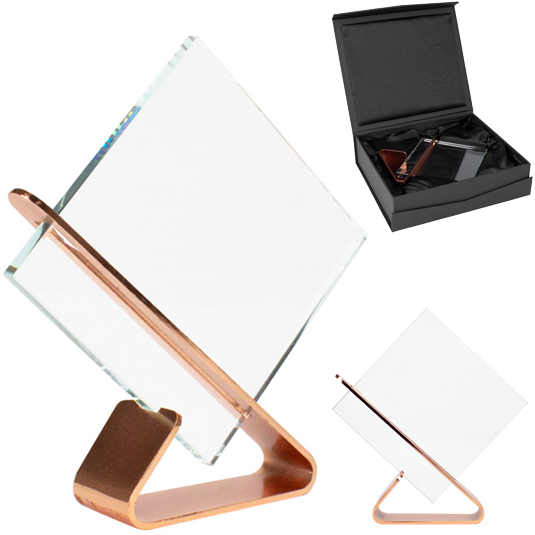 Trofeo Encobrizado Cristal