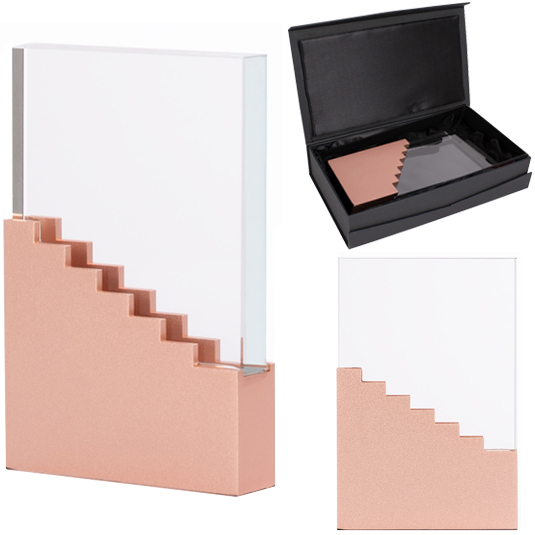 Trofeo Encobrizado Cristal