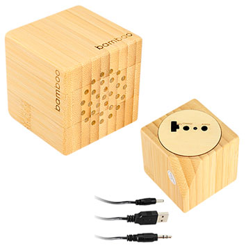 Parlante USB Bambú