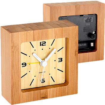 Reloj Despertador Bambú