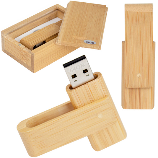  Pendrive Bambú 64GB