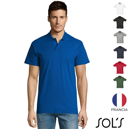 Polera Pique con Cuello Hombre