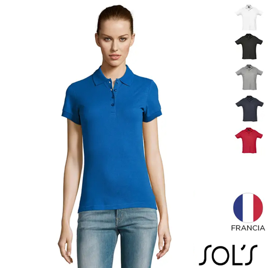 Polera Pique con Cuello Mujer